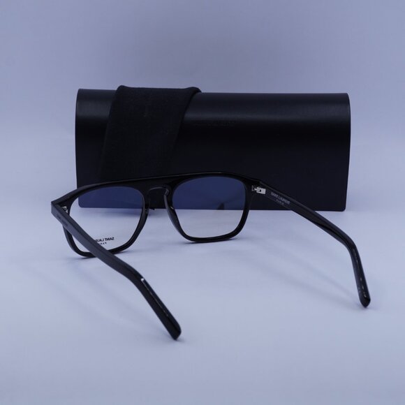 Saint Laurent SL157 001 Square Eyeglasses 52mm – Black - Picture 5 of 10